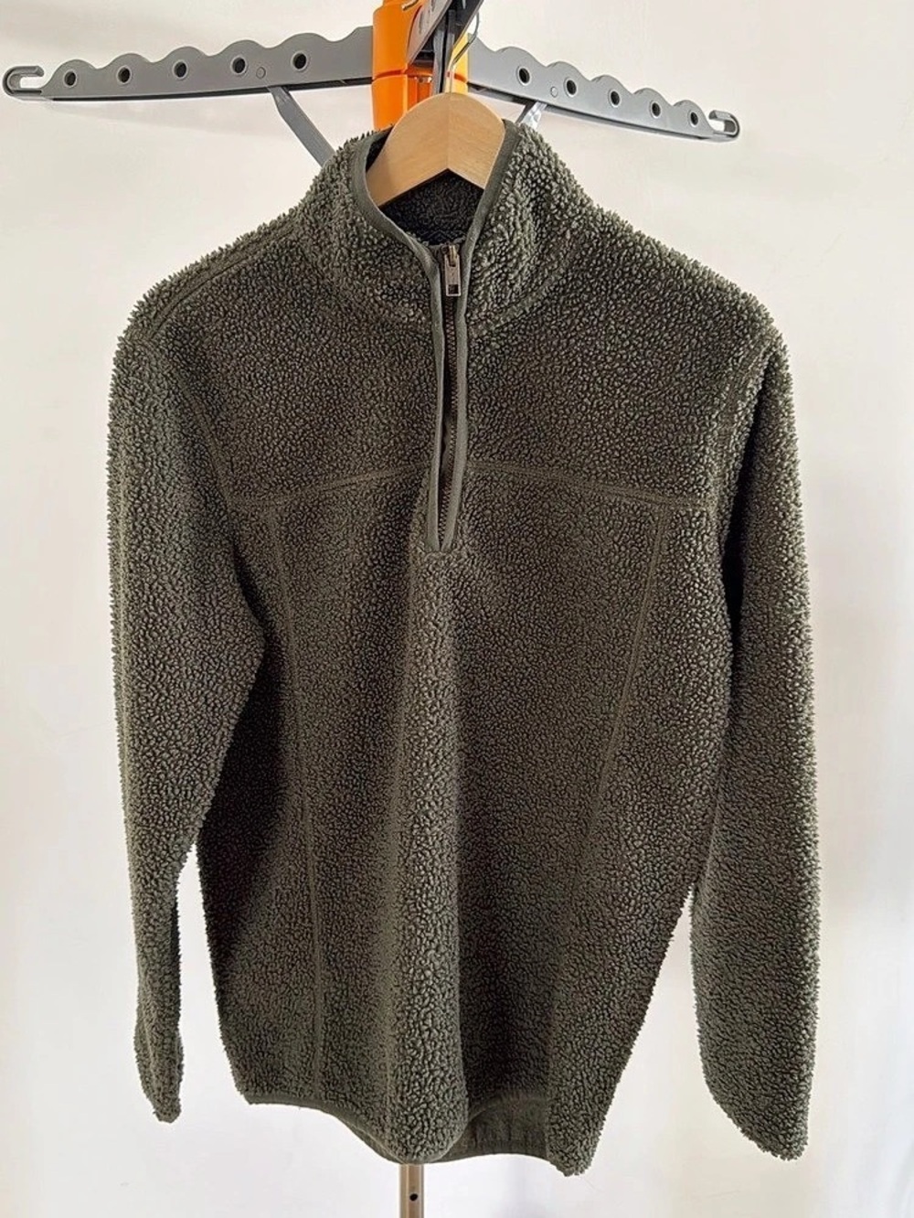 Woolrich Fleece Quarter Zip in Green Size Small